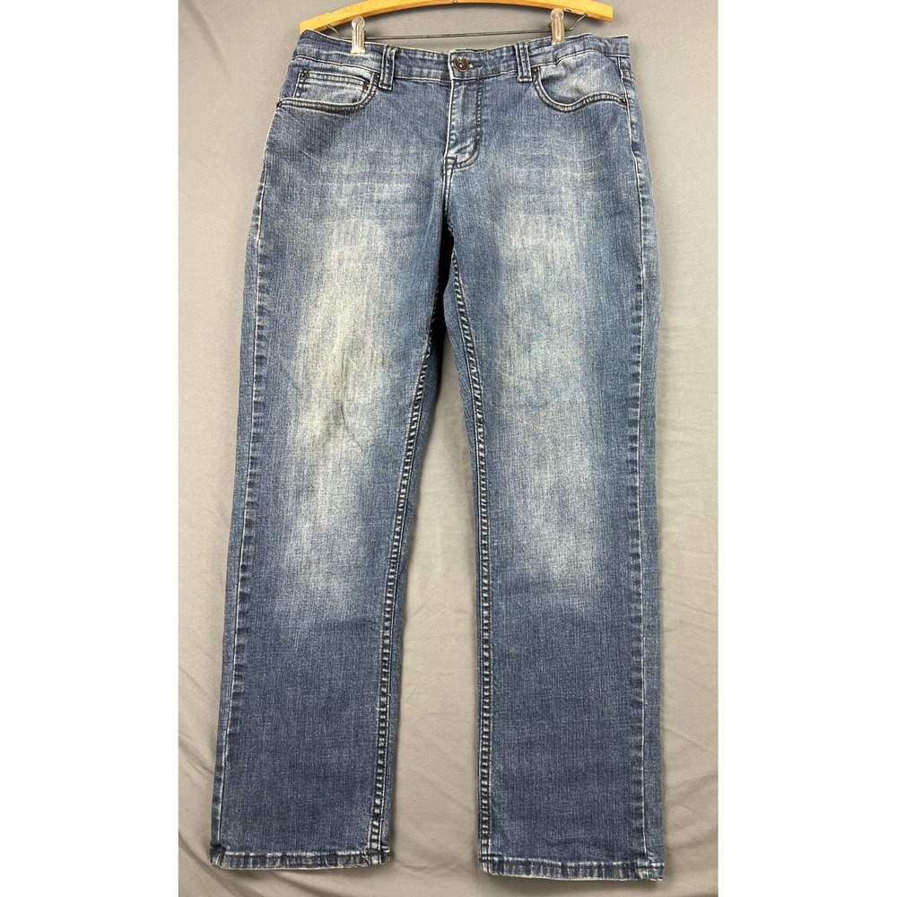 Urban Pipeline Jeans Mens 34 Straight Leg Blue Medium Wash Denim SC SKU 5397